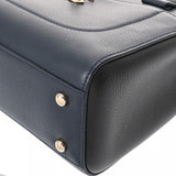 CHANEL シャネル ネオエグゼクティブ トート ミニ 2WAY ブラック/ネイビー A69929 レディース レザー ハンドバッグ Aランク 中古 銀蔵