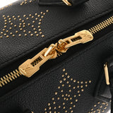 LOUIS VUITTON ルイヴィトン モノグラムアンプラント スピーディバンドリエール 25 スタッズ 2WAY ブラック M46736 レディース レザー ハンドバッグ 新同 中古 銀蔵