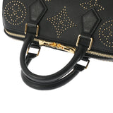 LOUIS VUITTON ルイヴィトン モノグラムアンプラント スピーディバンドリエール 25 スタッズ 2WAY ブラック M46736 レディース レザー ハンドバッグ 新同 中古 銀蔵
