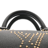 LOUIS VUITTON ルイヴィトン モノグラムアンプラント スピーディバンドリエール 25 スタッズ 2WAY ブラック M46736 レディース レザー ハンドバッグ 新同 中古 銀蔵