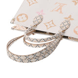 LOUIS VUITTON ルイヴィトン モノグラム バイザプール オンザゴー MM ホワイト/ピンク/ベージュ M22975 レディース レザー ハンドバッグ 新同 中古 銀蔵