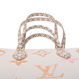 LOUIS VUITTON ルイヴィトン モノグラム バイザプール オンザゴー MM ホワイト/ピンク/ベージュ M22975 レディース レザー ハンドバッグ 新同 中古 銀蔵