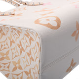 LOUIS VUITTON ルイヴィトン モノグラム バイザプール オンザゴー MM ホワイト/ピンク/ベージュ M22975 レディース レザー ハンドバッグ 新同 中古 銀蔵