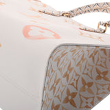 LOUIS VUITTON ルイヴィトン モノグラム バイザプール オンザゴー MM ホワイト/ピンク/ベージュ M22975 レディース レザー ハンドバッグ 新同 中古 銀蔵