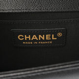 CHANEL シャネル ボーイシャネル チェーンショルダー 25cm ブラック A67086 レディース キャビアスキン ショルダーバッグ 新同 中古 銀蔵