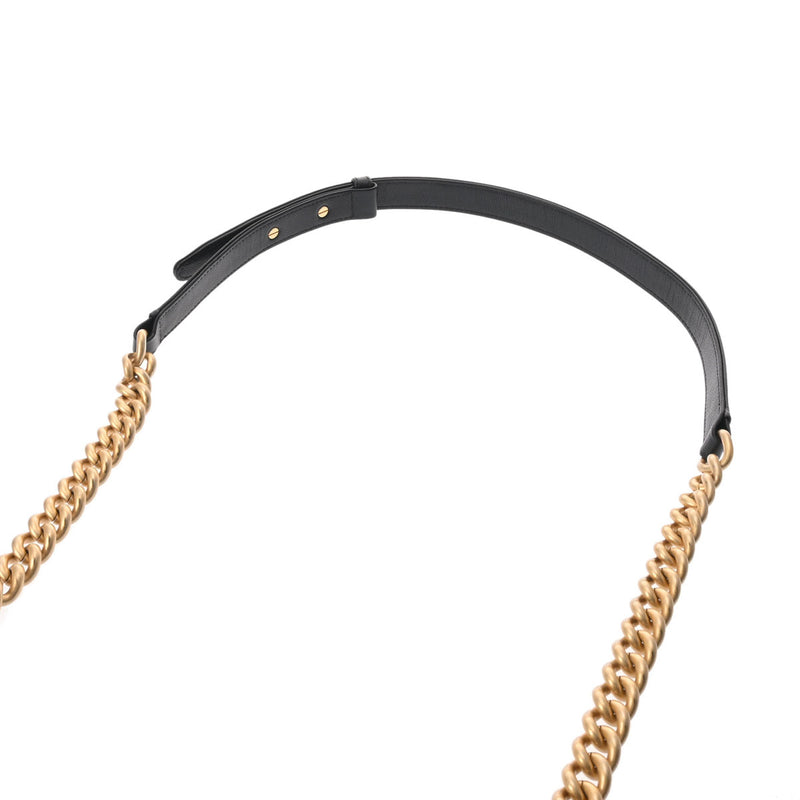 CHANEL シャネル ボーイシャネル チェーンショルダー 25cm ブラック A67086 レディース キャビアスキン ショルダーバッグ 新同 中古 銀蔵