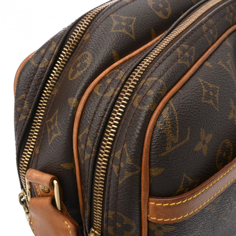 LOUIS VUITTON ルイヴィトン モノグラム リポーター PM ブラウン M45254 ユニセックス モノグラムキャンバス ショルダーバッグ Bランク 中古 銀蔵