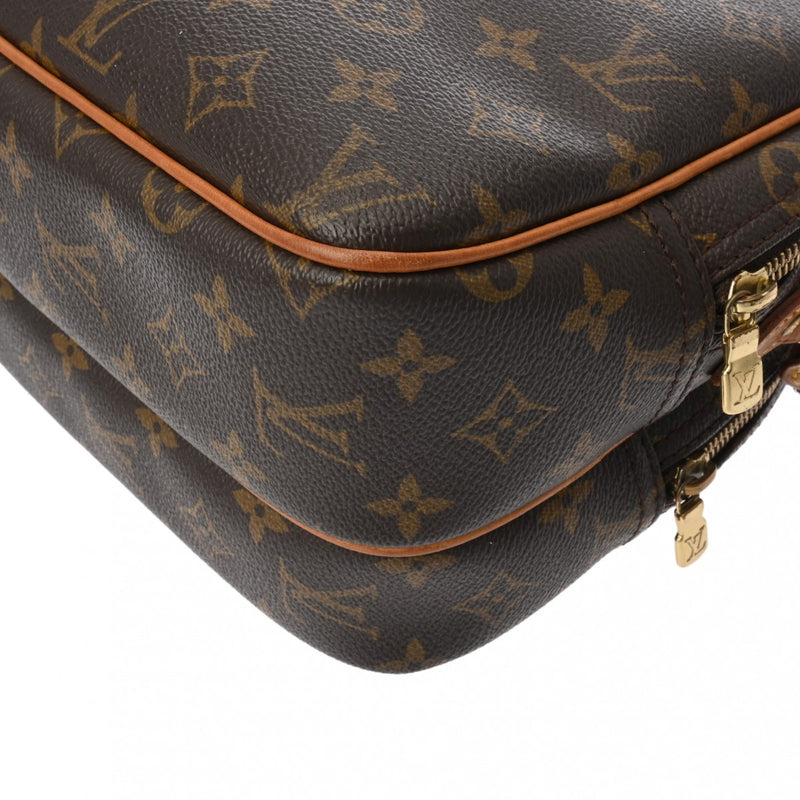 LOUIS VUITTON ルイヴィトン モノグラム リポーター PM ブラウン M45254 ユニセックス モノグラムキャンバス ショルダーバッグ Bランク 中古 銀蔵