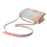 CHANEL シャネル ボーイシャネル チェーンショルダー 25cm レインボー A67086 レディース キャビアスキン ショルダーバッグ Aランク 中古 銀蔵