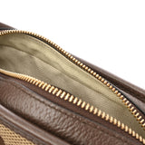 GUCCI グッチ ジャンボGG ミニバッグ キャメル/エボニー 696075 ユニセックス キャンバス レザー ショルダーバッグ Aランク 中古 銀蔵