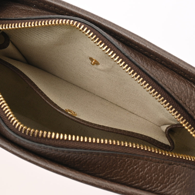 GUCCI グッチ ジャンボGG ミニバッグ キャメル/エボニー 696075 ユニセックス キャンバス レザー ショルダーバッグ Aランク 中古 銀蔵