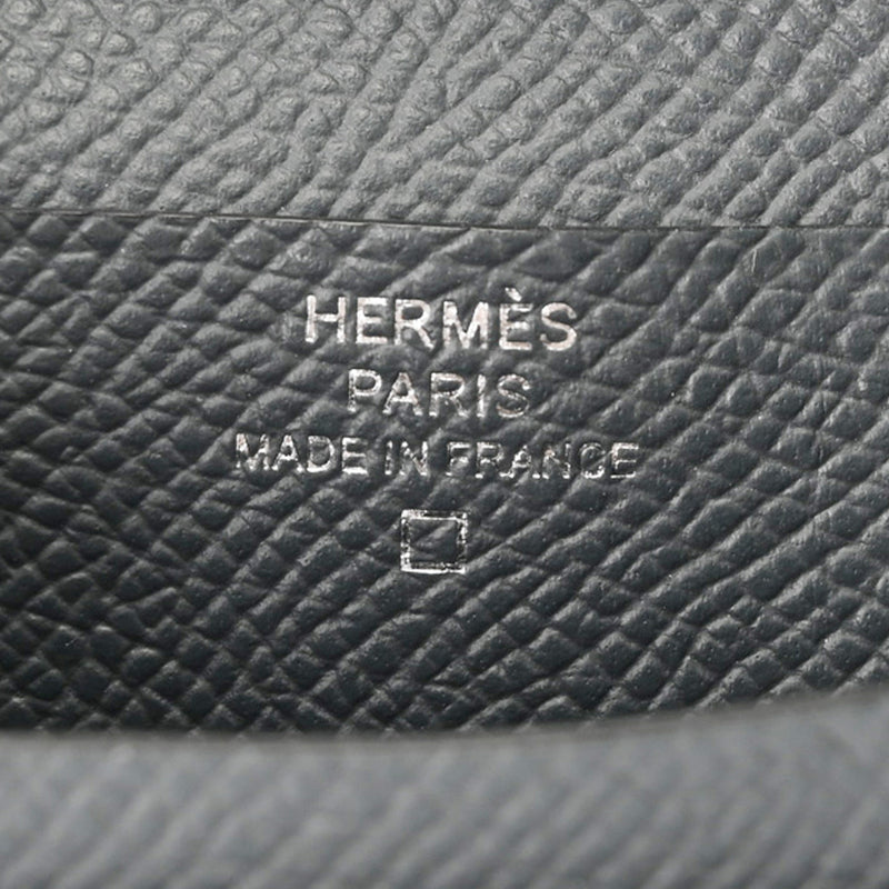 HERMES エルメス ベアン コンパクト タッチ グリミスティ/ブラック W刻印(2024年頃) ユニセックス ヴォーエプソン アリゲーターマット 二つ折り財布 ABランク 中古 銀蔵