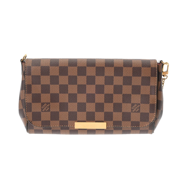 LOUIS VUITTON ルイヴィトン ダミエ フェイボリット MM 2WAY ブラウン N41129 レディース ダミエキャンバス ショルダーバッグ ABランク 中古 銀蔵