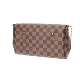 LOUIS VUITTON ルイヴィトン ダミエ フェイボリット MM 2WAY ブラウン N41129 レディース ダミエキャンバス ショルダーバッグ ABランク 中古 銀蔵