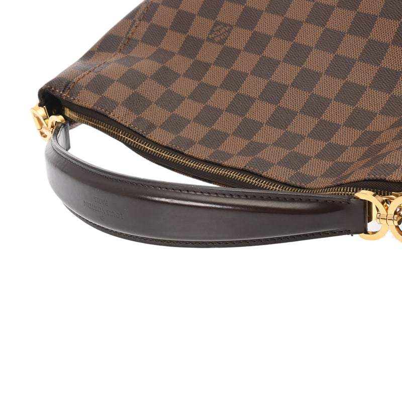 LOUIS VUITTON ルイヴィトン ダミエ ポートベロー PM セミショルダー ブラウン N44184 レディース ダミエキャンバス ショルダーバッグ ABランク 中古 銀蔵