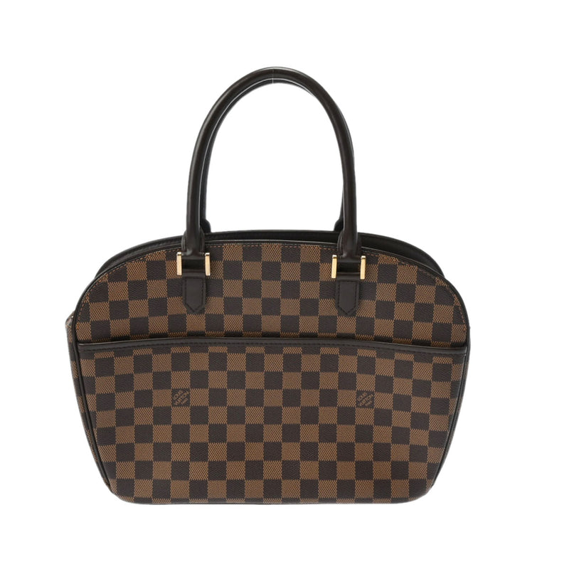 LOUIS VUITTON ルイヴィトン ダミエ サリア オリゾンタル ブラウン N51282 レディース ダミエキャンバス ハンドバッグ Bランク 中古 銀蔵