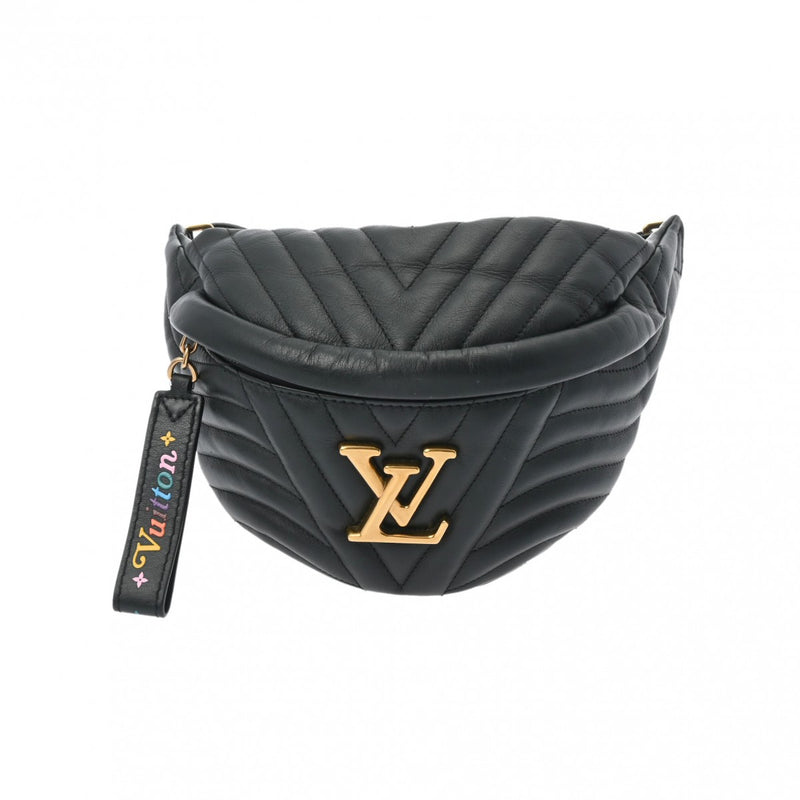 LOUIS VUITTON ルイヴィトン ディスカバリー バムバッグ ブラック M53750 メンズ カーフ ボディバッグ ABランク 中古 銀蔵