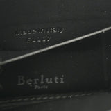 BERLUTI ベルルッティ イタウバ ロングジップ カリグラフィー ダークグレー系 E1117 メンズ スクリットレザー 長財布 ABランク 中古 銀蔵