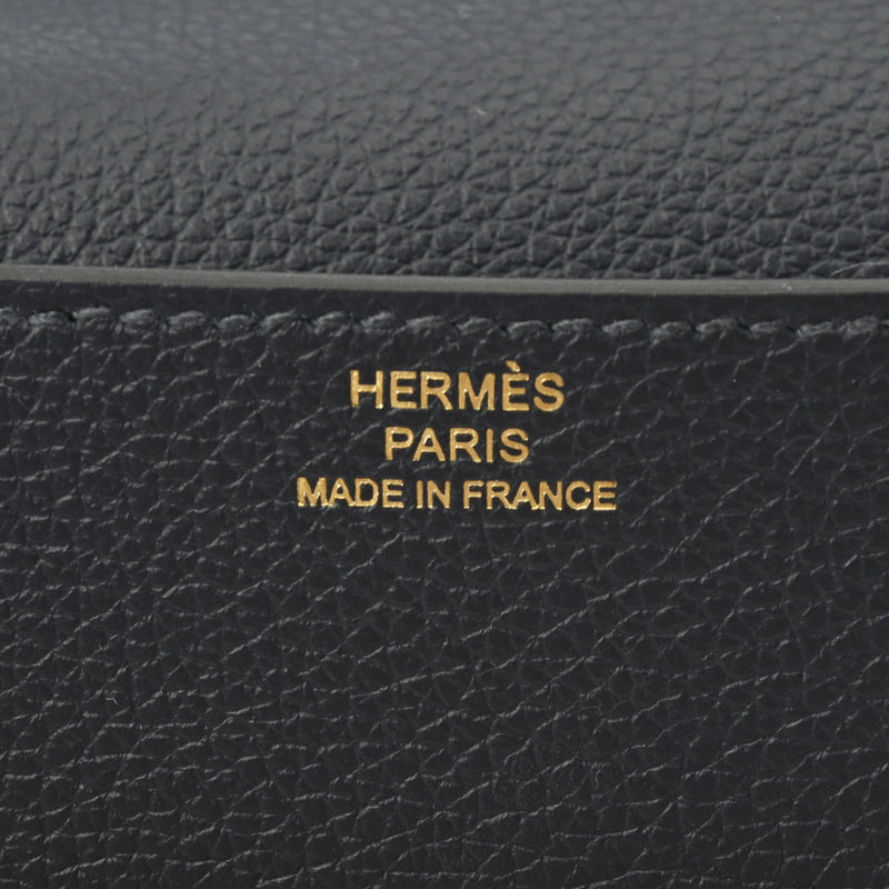 HERMES エルメス ルリ スリムウォレット ブルーニュイ Y刻印(2020年頃) ユニセックス エバーカラー 二つ折り財布 Aランク 中古 銀蔵