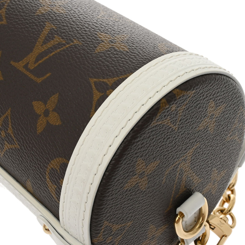 LOUIS VUITTON ルイヴィトン モノグラム パピヨン トランク 2WAY ホワイト/ブラウン M81485 レディース モノグラムキャンバス ショルダーバッグ Aランク 中古 銀蔵