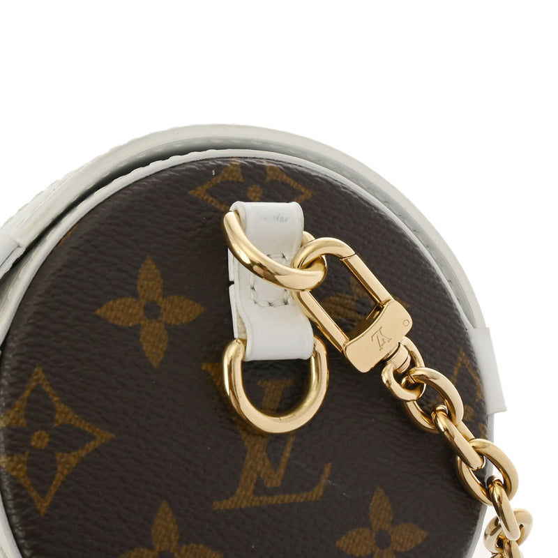 LOUIS VUITTON ルイヴィトン モノグラム パピヨン トランク 2WAY ホワイト/ブラウン M81485 レディース モノグラムキャンバス ショルダーバッグ Aランク 中古 銀蔵