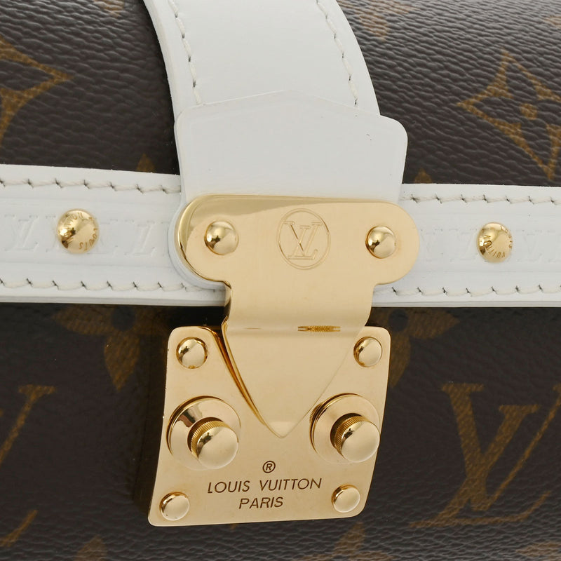 LOUIS VUITTON ルイヴィトン モノグラム パピヨン トランク 2WAY ホワイト/ブラウン M81485 レディース モノグラムキャンバス ショルダーバッグ Aランク 中古 銀蔵