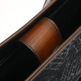 BERLUTI ベルルッティ トゥジュール トートバッグ インディゴデニム ダークブラウン U0262P メンズ アラベスクキャンバス/レザー ハンドバッグ Aランク 中古 銀蔵