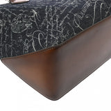 BERLUTI ベルルッティ トゥジュール トートバッグ インディゴデニム ダークブラウン U0262P メンズ アラベスクキャンバス/レザー ハンドバッグ Aランク 中古 銀蔵