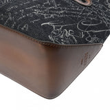 BERLUTI ベルルッティ トゥジュール トートバッグ インディゴデニム ダークブラウン U0262P メンズ アラベスクキャンバス/レザー ハンドバッグ Aランク 中古 銀蔵