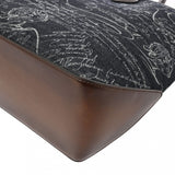 BERLUTI ベルルッティ トゥジュール トートバッグ インディゴデニム ダークブラウン U0262P メンズ アラベスクキャンバス/レザー ハンドバッグ Aランク 中古 銀蔵