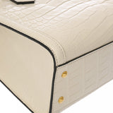 GUCCI グッチ ダイアナ スモール トートバッグ 2WAY アイボリー 688045 レディース クロコダイル バンブー ハンドバッグ 新同 中古 銀蔵