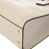 GUCCI グッチ ダイアナ スモール トートバッグ 2WAY アイボリー 688045 レディース クロコダイル バンブー ハンドバッグ 新同 中古 銀蔵