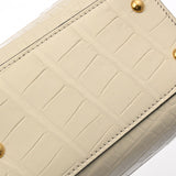 GUCCI グッチ ダイアナ スモール トートバッグ 2WAY アイボリー 688045 レディース クロコダイル バンブー ハンドバッグ 新同 中古 銀蔵