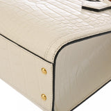 GUCCI グッチ ダイアナ スモール トートバッグ 2WAY アイボリー 688045 レディース クロコダイル バンブー ハンドバッグ 新同 中古 銀蔵