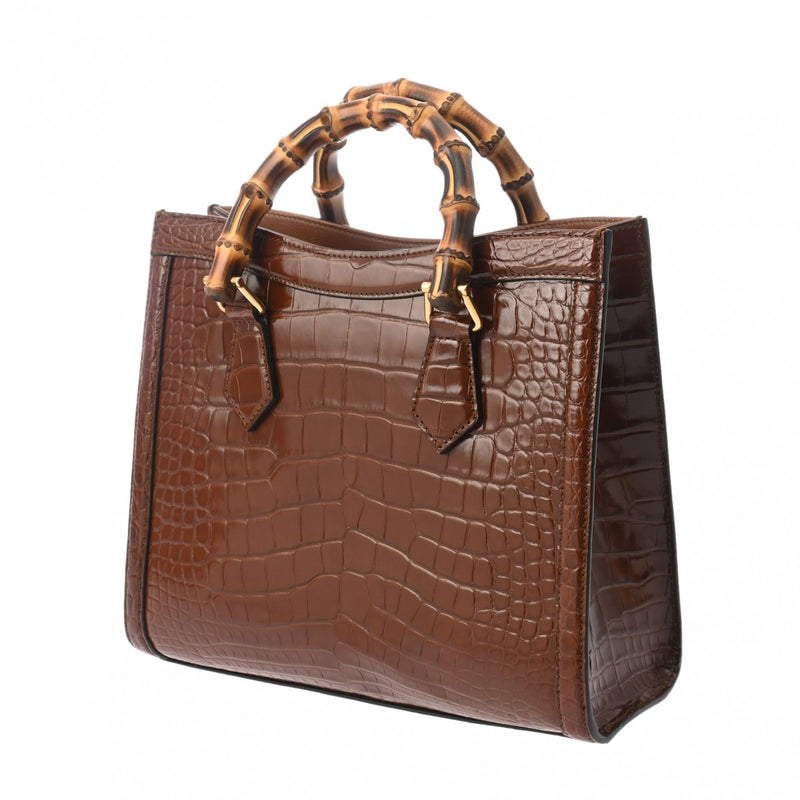 グッチ ダイアナ スモール トートバッグ 2WAY ブラウン レディース