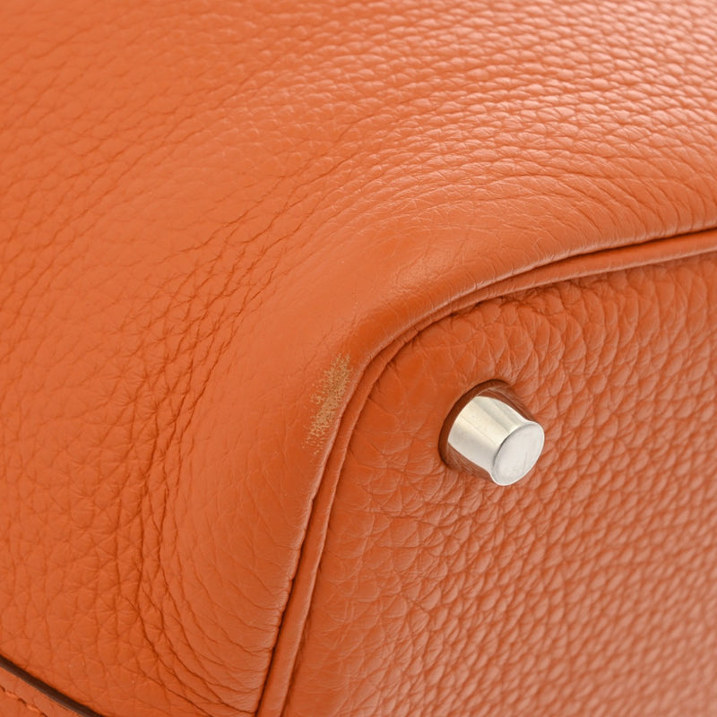 HERMES エルメス ピコタン ロック PM フー □Q刻印(2013年頃) レディース トリヨンモーリス ハンドバッグ Bランク 中古 銀蔵