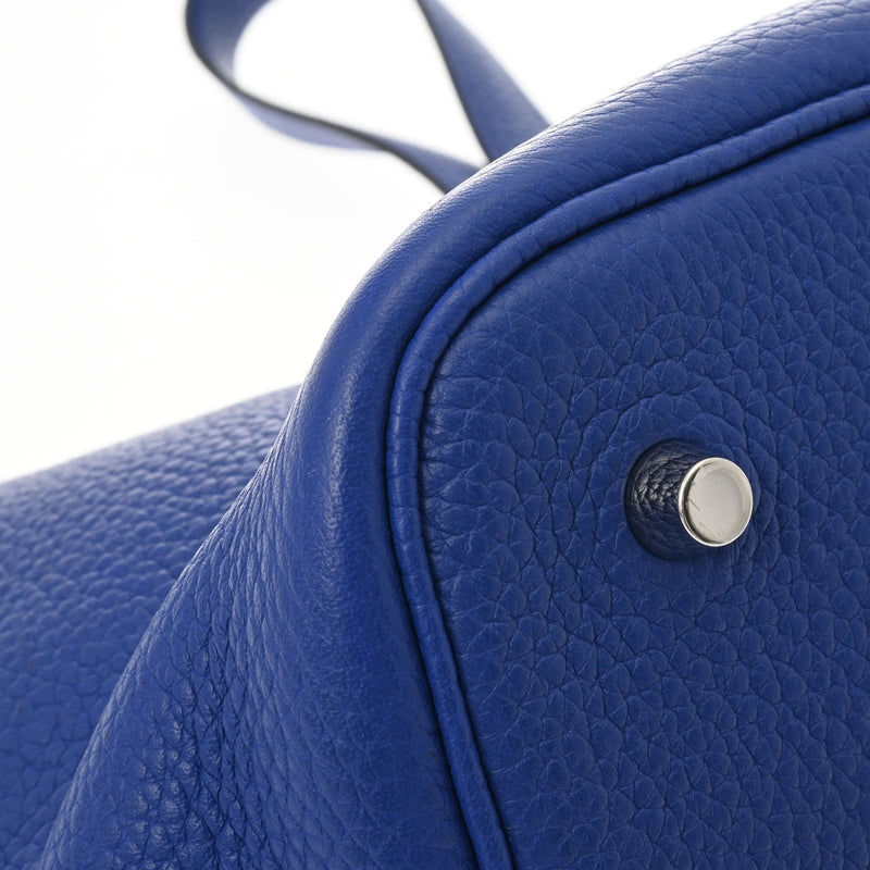 超美品 HERMES ピコタンロックＭＭ ブルーアガットX刻印 HERMES（エルメス） ピコタンロック MM X刻印 青 ブルーアガット