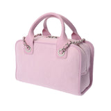 CHANEL シャネル ドーヴィル ボーリングバッグ 2WAY チェーンショルダーバッグ ピンク A92749 レディース キャンバス レザー ショルダーバッグ Aランク 中古 銀蔵
