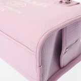 CHANEL シャネル ドーヴィル ボーリングバッグ 2WAY チェーンショルダーバッグ ピンク A92749 レディース キャンバス レザー ショルダーバッグ Aランク 中古 銀蔵