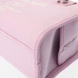 CHANEL シャネル ドーヴィル ボーリングバッグ 2WAY チェーンショルダーバッグ ピンク A92749 レディース キャンバス レザー ショルダーバッグ Aランク 中古 銀蔵