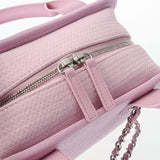 CHANEL シャネル ドーヴィル ボーリングバッグ 2WAY チェーンショルダーバッグ ピンク A92749 レディース キャンバス レザー ショルダーバッグ Aランク 中古 銀蔵