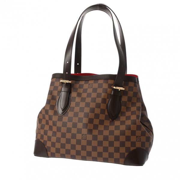 LOUIS VUITTON ルイヴィトン ダミエ ハムステッド MM トートバッグ ブラウン N51204 レディース ダミエキャンバス ハンドバッグ Aランク 中古 銀蔵