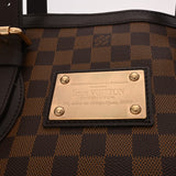 LOUIS VUITTON ルイヴィトン ダミエ ハムステッド MM トートバッグ ブラウン N51204 レディース ダミエキャンバス ハンドバッグ Aランク 中古 銀蔵