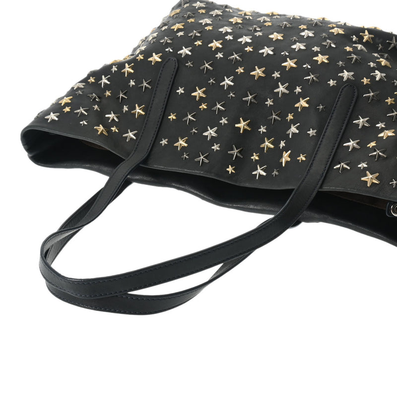 ジミーチュウ スタースタッズ ブラック レディース レザー トート
