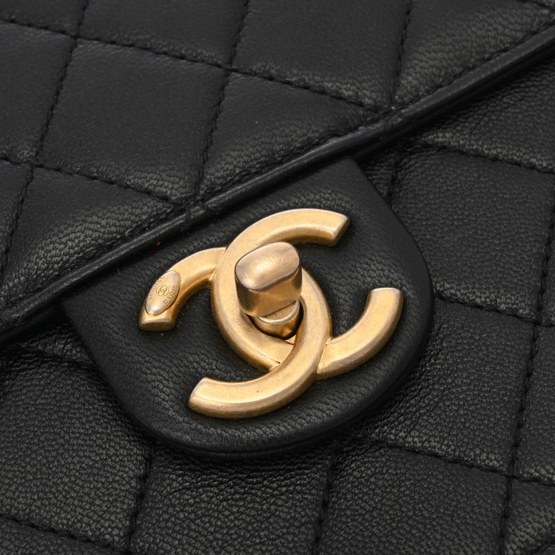 CHANEL シャネル マトラッセ チェーンショルダーバッグ 黒 AS0584 レディース ラムスキン フェイクパール ショルダーバッグ Aランク 中古 銀蔵