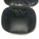 CHANEL シャネル バニティ ブラック ゴールド金具 A01998 レディース キャビアスキン ハンドバッグ Aランク 中古 銀蔵