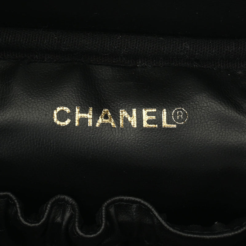 CHANEL シャネル バニティ ブラック ゴールド金具 A01998 レディース キャビアスキン ハンドバッグ Aランク 中古 銀蔵