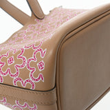 HERMES エルメス ピコタン ロック マイクロ ラッキーデイジー チャイ/ローズ/ホワイト U刻印(2022年頃) レディース ヴォースイフト ハンドバッグ ABランク 中古 銀蔵