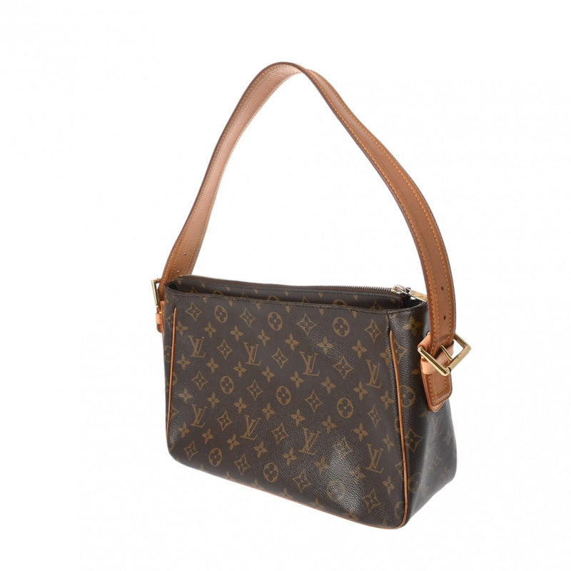 LOUIS VUITTON ルイヴィトン モノグラム ヴィバシテ GM ブラウン M51163 レディース モノグラムキャンバス ショルダーバッグ ABランク 中古 銀蔵