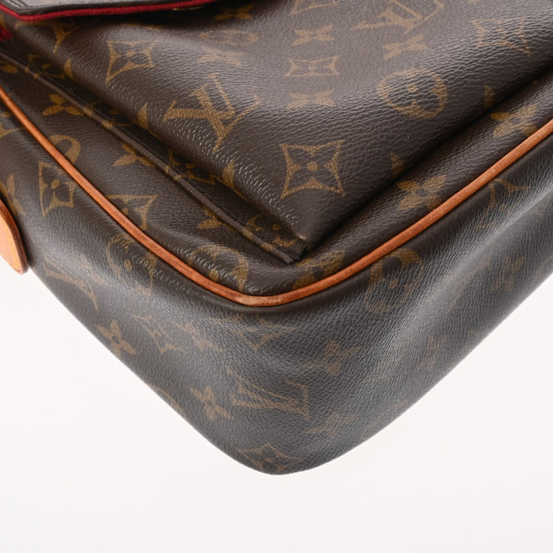 LOUIS VUITTON ルイヴィトン モノグラム ヴィバシテ GM ブラウン M51163 レディース モノグラムキャンバス ショルダーバッグ ABランク 中古 銀蔵